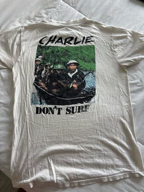 Charlie Don't Surf Graphic White Men's T-Shirt